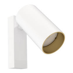 Lampa punktowa natynkowa MONO KINKIET I 10W GU10 | biały złoty