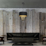 Nowoczesna lampa wisząca ALMERIA BLACK/GOLD 1xE27 MLP6441