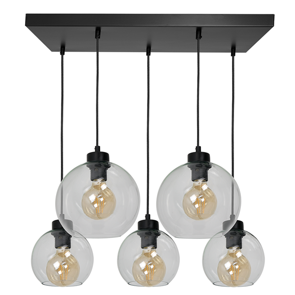 Nowoczesna lampa wisząca prostokąt SOFIA CLEAR MLP65900