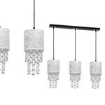 Nowoczesna lampa wisząca listwa ALMERIA SILVER/CHROME 3xE27 MLP6435