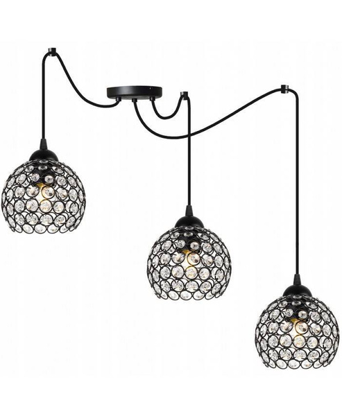 Nowoczesna Lampa wisząca typu Pająk Spider Crystal 3xE27 Led