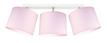 Lampa sufitowa do pokoju dziewczynki różowa regulowane abażury Pink 3xE27 Led