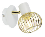Lampa ścienna kinkiet 1X40W E14 biały/złoty OSLO 91-61799