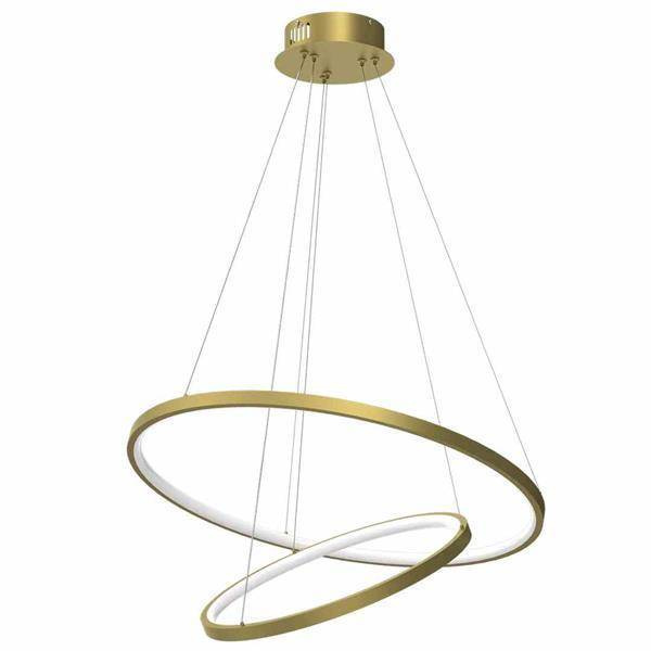 Designerska lampa wisząca ROTONDA GOLD 51W LED | Złota