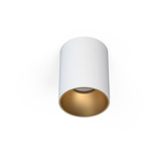 Spot sufitowy designerski tuba EYE TONE biały/złoty śr. 8,9cm