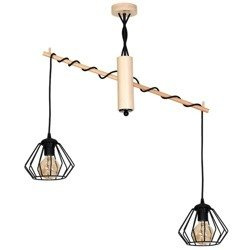 Lampa wisząca WOODY BLACK II