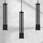Lampa wisząca ESTILO, MLP8410, czarny/złoty, 3x40W GU10