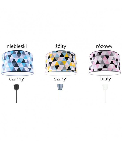 Lampa do pokoju dziecięcego z kolorowym z abażurem   