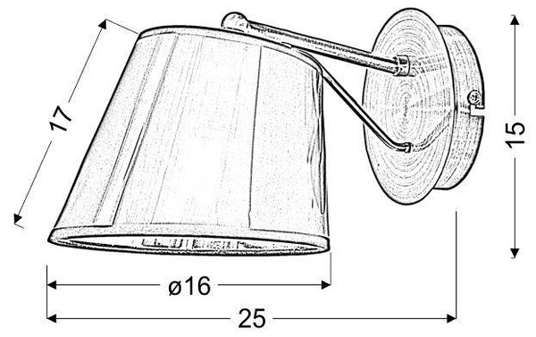 LAMPA ŚCIENNA KINKIET CANDELLUX CORTEZ 21-54975  E14 PATYNA