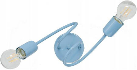 Lampa sufitowa do pokoju dziecięcego niebieska Mondo 2