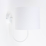 Lampa ścienna do pokoju dziecięcego biała Jasmine