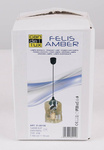 Lampa wisząca szklana czarna/bursztynowa Felis 31-00156