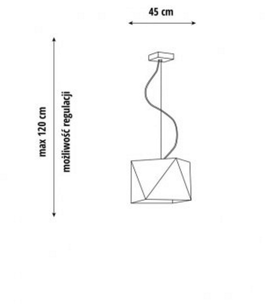 Lampa wisząca do pokoju dziewczynki różowa Świetlisty Diamencik 