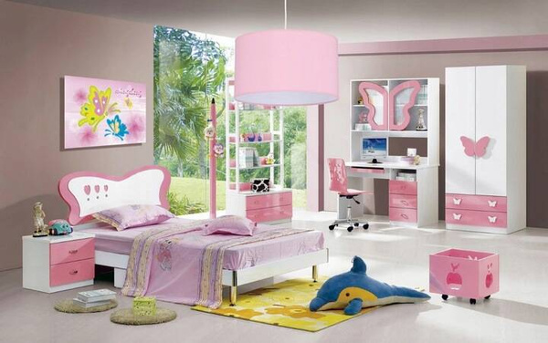 Lampa sufitowa dla dziewczynki różowa Pink abażur 35 cm 1xE27