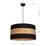 Nowoczesna lampa wisząca TERRA 1xE27 MLP6290