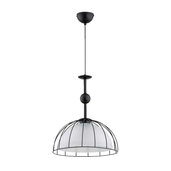 Lampa wisząca ALFA GOLLA CZARNO-BIAŁA 1xE27 36cm | 61257