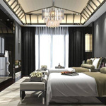 Żyrandol glamour ASPEN CHROME ML5996