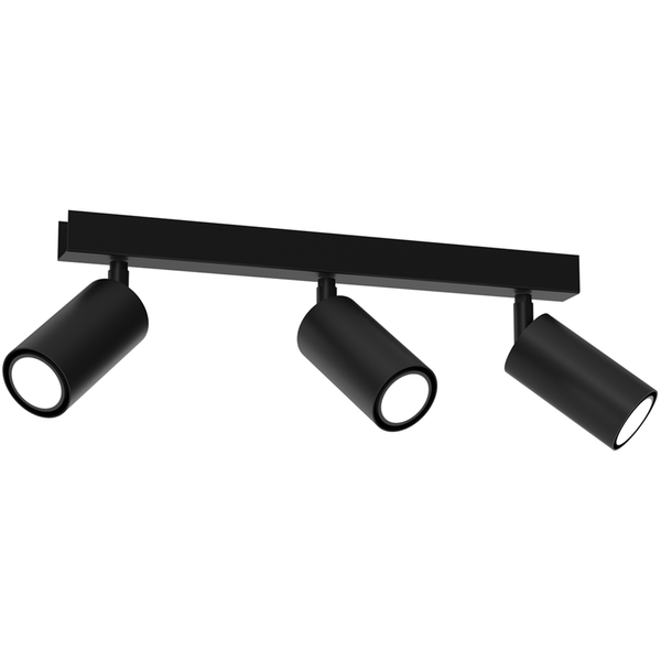 Lampa sufitowa HUDSON, MLP8796, czarna, 3x8W GU10