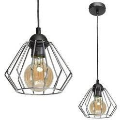 INDUSTRIALNA lampa wisząca NORMAN BLACK 1xE27 MLP6263
