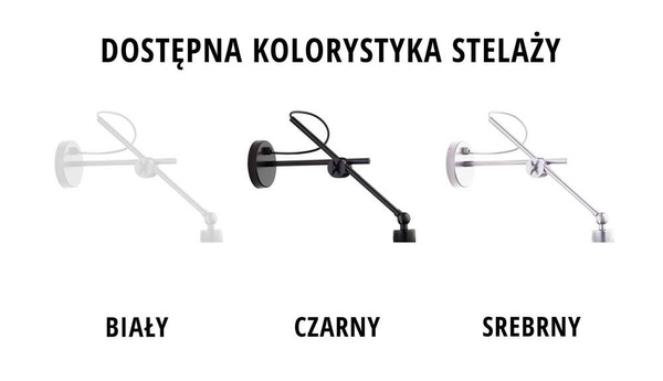  Kinkiet dziecięcy fioletowy na przegubie Świetlisty Cylinderek