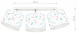 Lampa sufitowa do pokoju dziecka 3 punktowa regulowana z motywem misia Teddy 3xE27 Led 