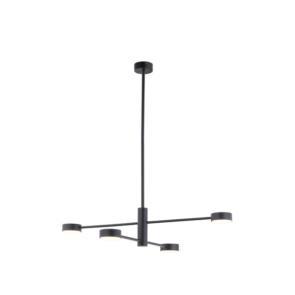 Plafon wewnętrzny do salonu ORBIT IV GX53 8W LED wys. 45-77cm | czarny