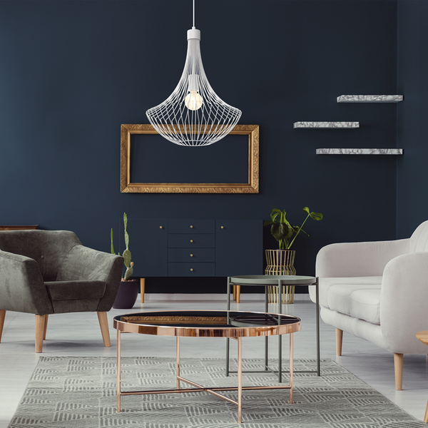 Lampa wisząca CESTA, MLP8671, biała, 1x60W E27
