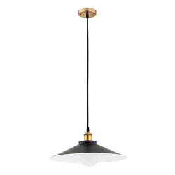 Lampa wisząca ALFA BOLERO RETRO CZARNA 1xE27 40cm | 61323