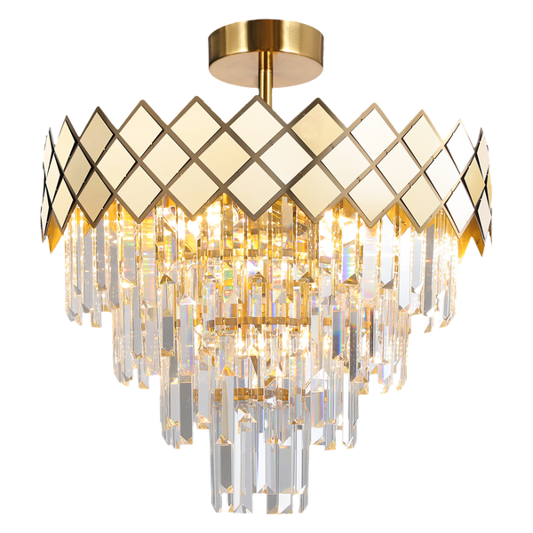 Lampa sufitowa CARISMA, złoty/transparentny, 9x40W E14, ML8891