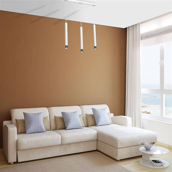 Nowoczesna lampa wisząca DANI WHITE/CHROME 3xGU10 MLP6228