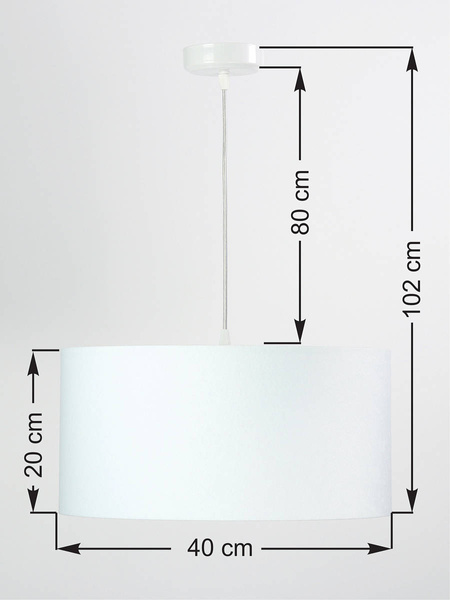 Lampa wisząca welurowa niebiesko złota Angarika 40 cm