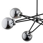 Duża lampa sufitowa SAGITO chrom VI