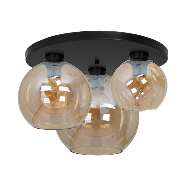 Nowoczesna lampa sufitowa plafon SOFIA AMBER MLP6588