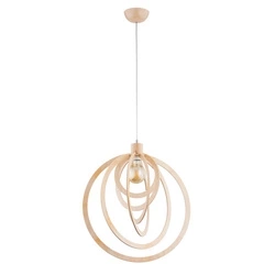 Lampa wisząca ALFA MONADA DREWNIANA 1xE27 45cm | 61293