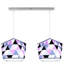 Lampa wisząca do pokoju dziecka podwójna Diament