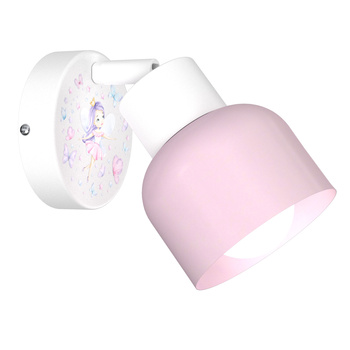 Lampa ścienna kinkiet do pokoju dziewczynki Wróżka 1xE27