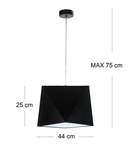 Lampa sufitowa do pokoju dziecka jednopunktowa Diament duży 1xE27