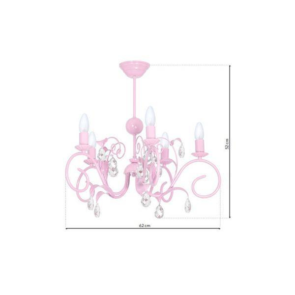Lampa Sufitowa MIA PINK 5xE14 MLP1070