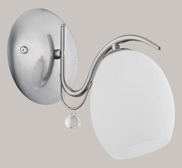 Lampa ścienna MAGIC I chrom/biały śr. 23cm