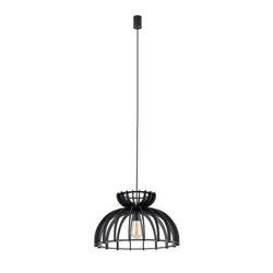 Lampa wisząca KYMI C szer. 48 cm 10575 drewno | Czarna