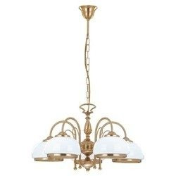 Żyrandol klasyczny PARIS patyna/biały śr. 62cm