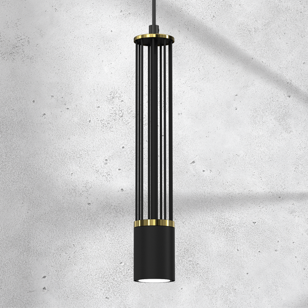 Lampa wisząca ESTILO, MLP8409. czarny/złoty, 1x40W GU10