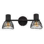 Lampa ścienna listwa 2xE14 39cm czarny FLY 92-61898