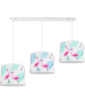 Lampa wisząca do pokoju dziecka króliczki w autkach