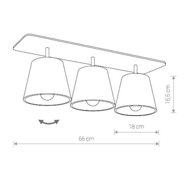 Lampa sufitowa AWINION III WHITE 