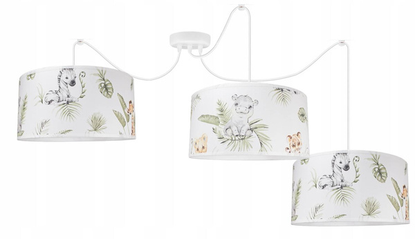 Lampa sufitowa do pokoju dziecięcego w stylu Boho Jungle Pająk 3xe27 duża