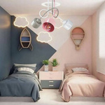 Lampa sufitowa do pokoju dziewczynki 3 punktowa kolorowa Zakręcony Kubeczek 3xE27 Led