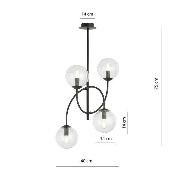 ARCHI 4B BL TRANSPARENT oprawa oświetleniowa