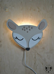  Lampka nocna dla dzieci LED drewniana Sarenka