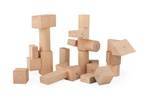 KOOGLO Drewniane Klocki Magnetyczne K3050N BASIC NATURAL
